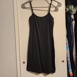 Black Spaghetti Strap Bodycon Dress